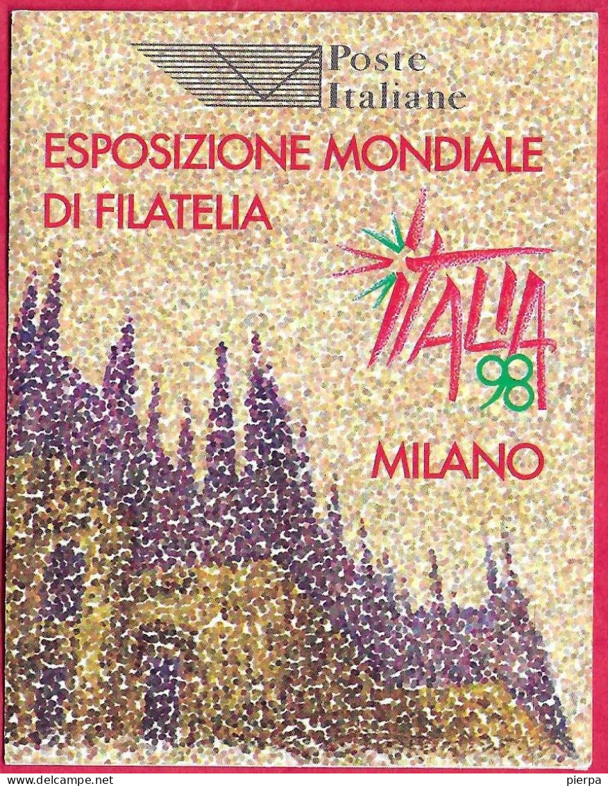 ITALIA - 1996 - ITALIA 98 - NUOVO MNH (YVERT C2158 - MICHEL 2425\6 - SS C 19) - Markenheftchen