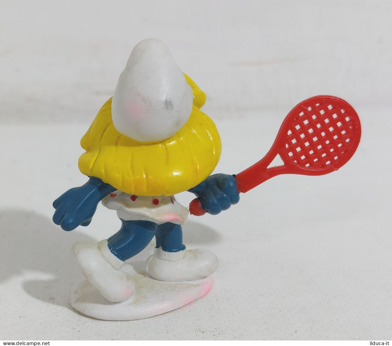 70582 Action Figure - Puffetta Tennista - Schleich 1981 Peyo - Smurfs