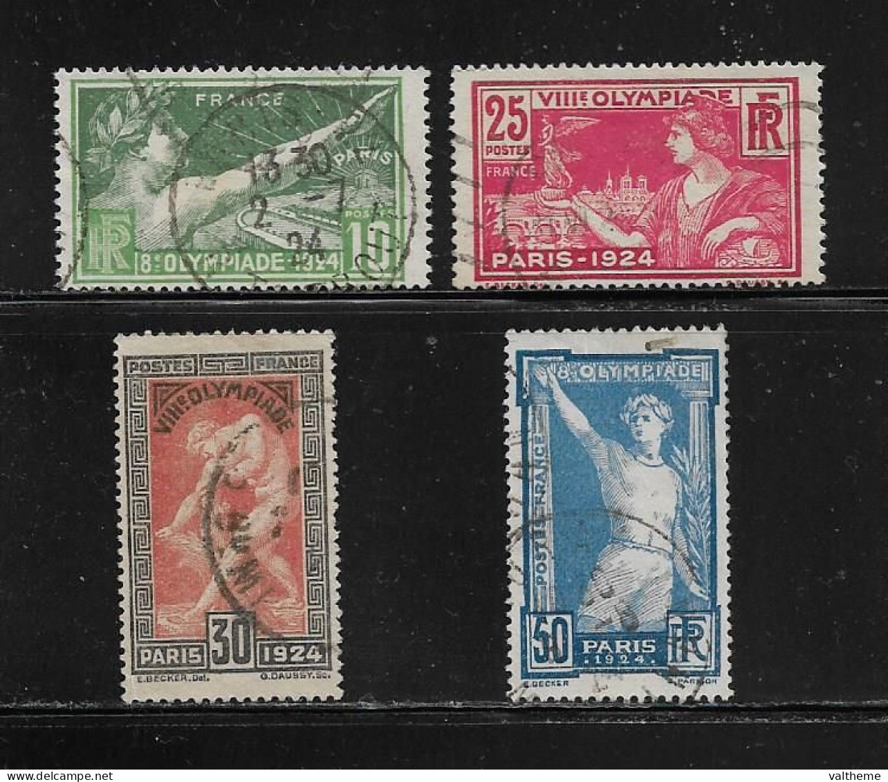 FRANCE  ( FR2  - 55 )   1924  N° YVERT ET TELLIER    N° 183/186 - Used Stamps