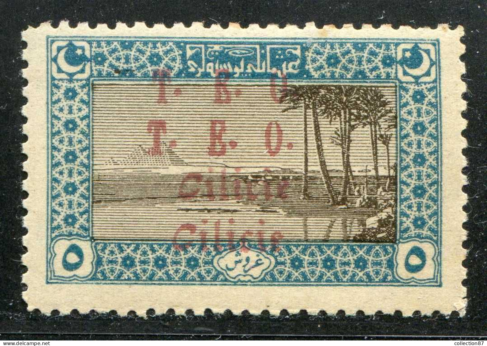 REF094 > CILICIE < Yv N° 73b * Double Surcharge - Neuf Dos Visible -- MH * - Nuevos