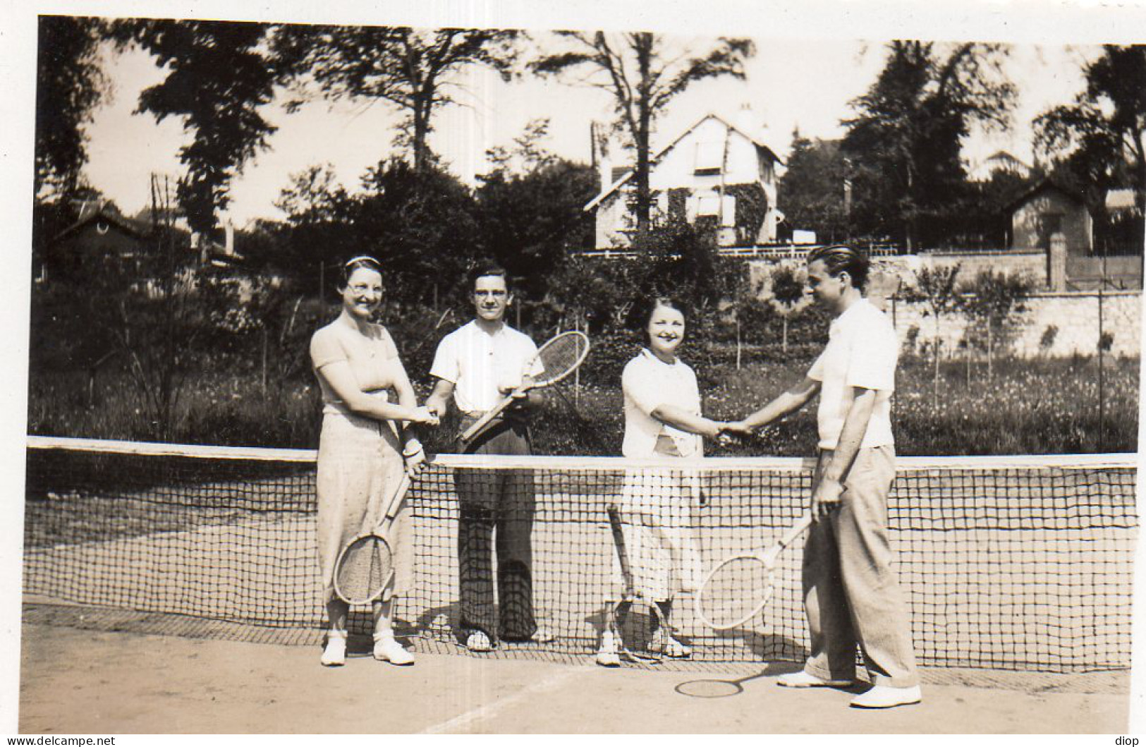 Photo Vintage Paris Snap Shop - Tennis Couple - Sport