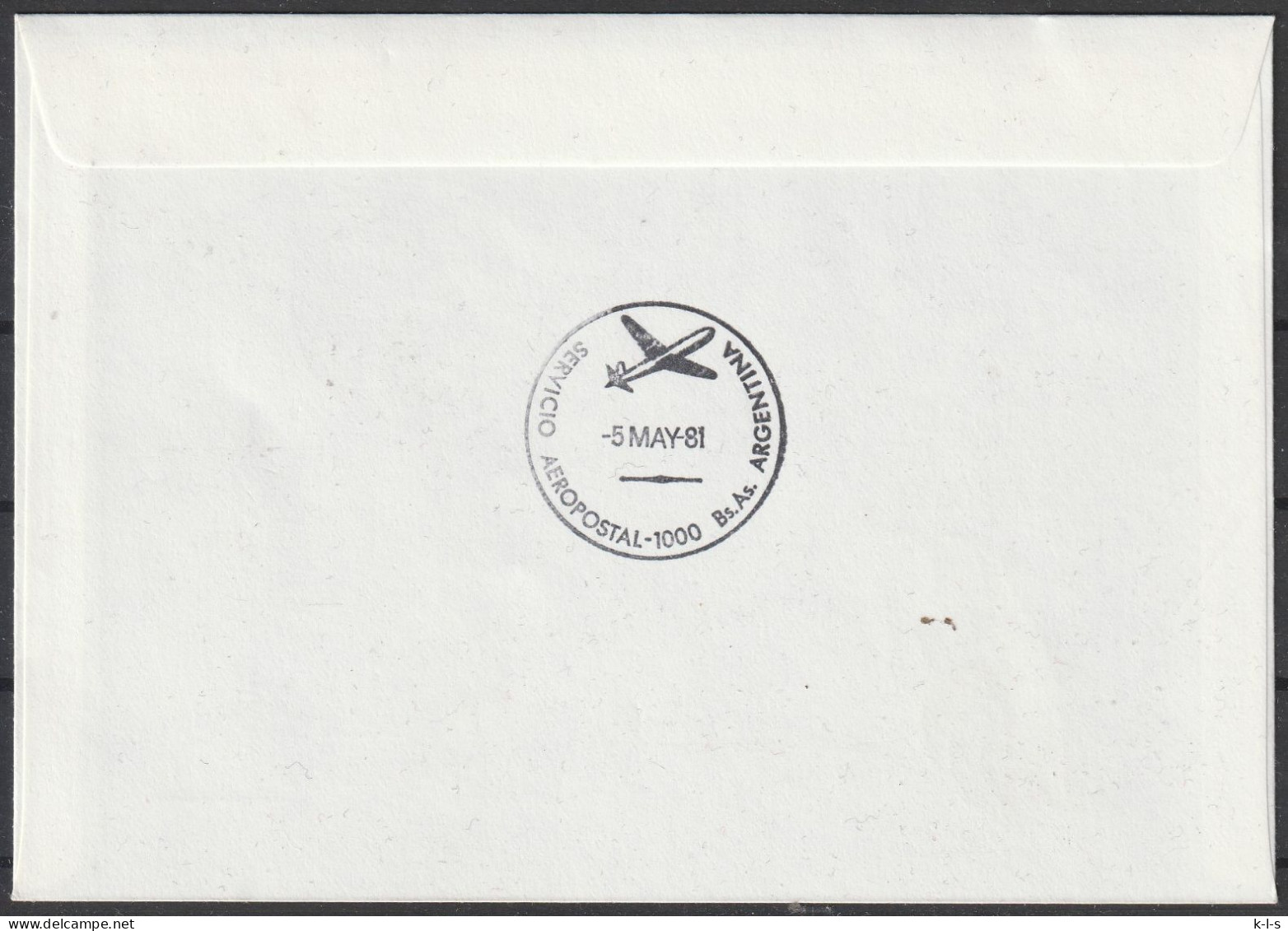 Schweiz: 1981, Fernbrief In EF, Mi. Nr. 1196, SoStpl. Zu Den Erinnerungsflug Am 30.04.1981, ZÜRICH-BUENOS AIRES - Erst- U. Sonderflugbriefe