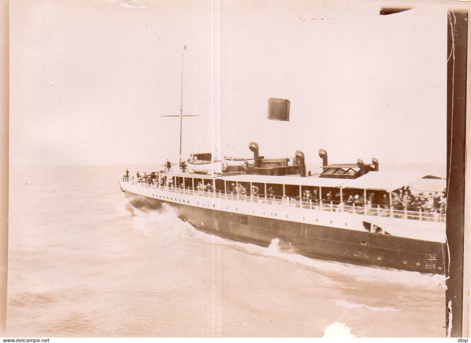 Photo Vintage Paris Snap Shop -bateau Boat Mer Sea  - Boats