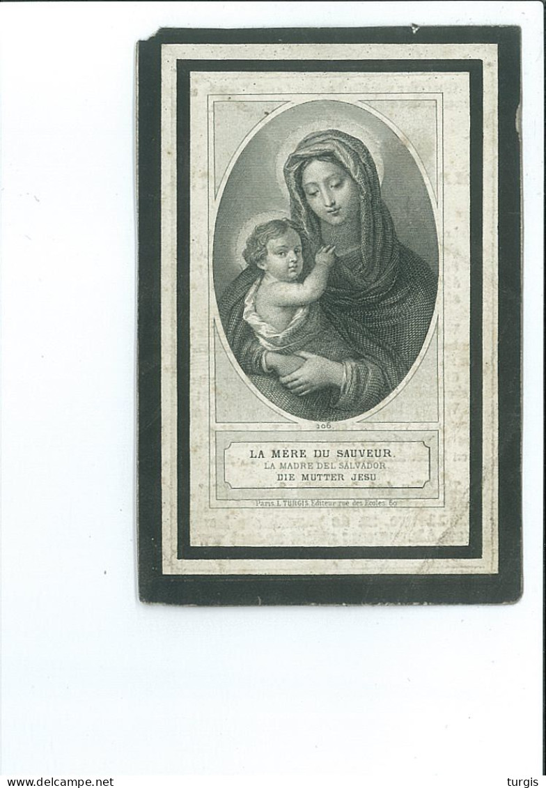 MATHILDE CORYN ECHTG J BT DELAMOTTE ° GENT + 1879 54 JAAR - Images Religieuses