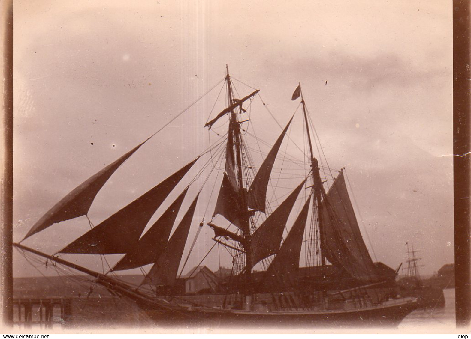 Photo Vintage Paris Snap Shop - Bateau Voilier Sailing Ship - Bateaux