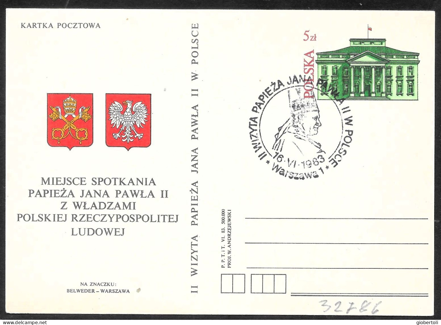 Polonia/Poland/Pologne: Intero, Stationery, Entier, Giovanni Paolo II, John Paul II, Jean-Paul II - Päpste