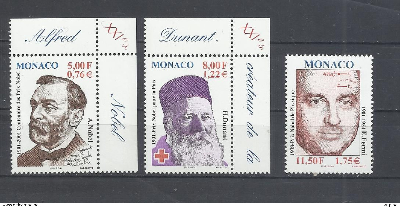 MÓNACO. PERSONAJES - Unused Stamps