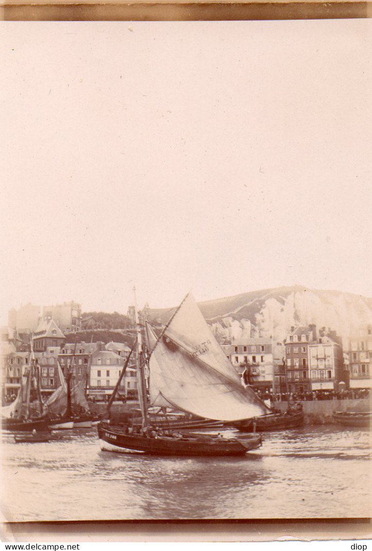 Photo Vintage Paris Snap Shop - Bateau De P&ecirc;che Boat Voilier Sailing Ship - Schiffe