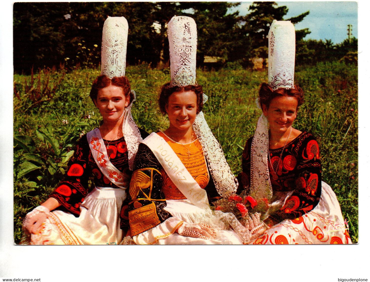 CP Jeunes Filles En Costume Bigouden - Pont L'Abbe