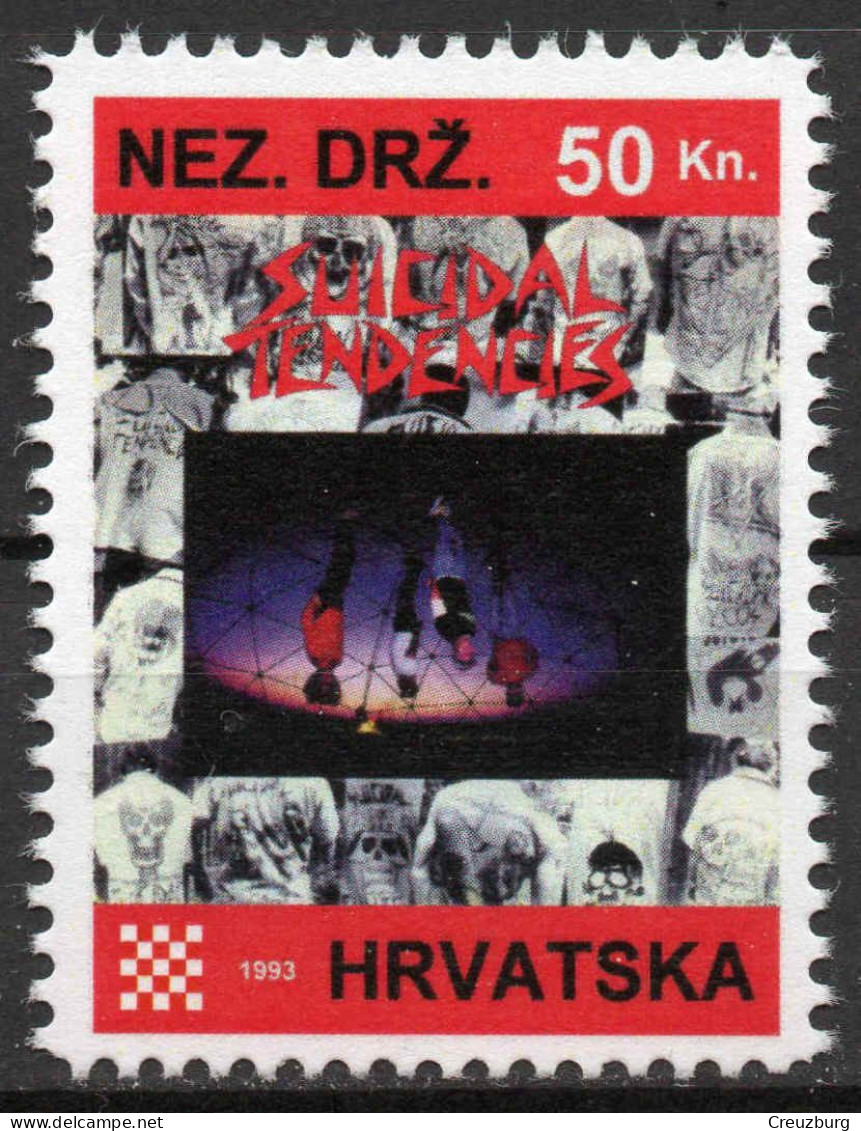 Suicidial Tendencies - Briefmarken Set Aus Kroatien, 16 Marken, 1993. Unabhängiger Staat Kroatien, NDH. - Croatie
