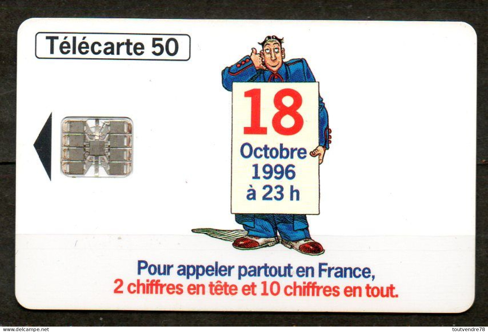 C310 : France F685 Numerotation 10 Chiffres  Personnage 50U-SC7 1996 - 1996