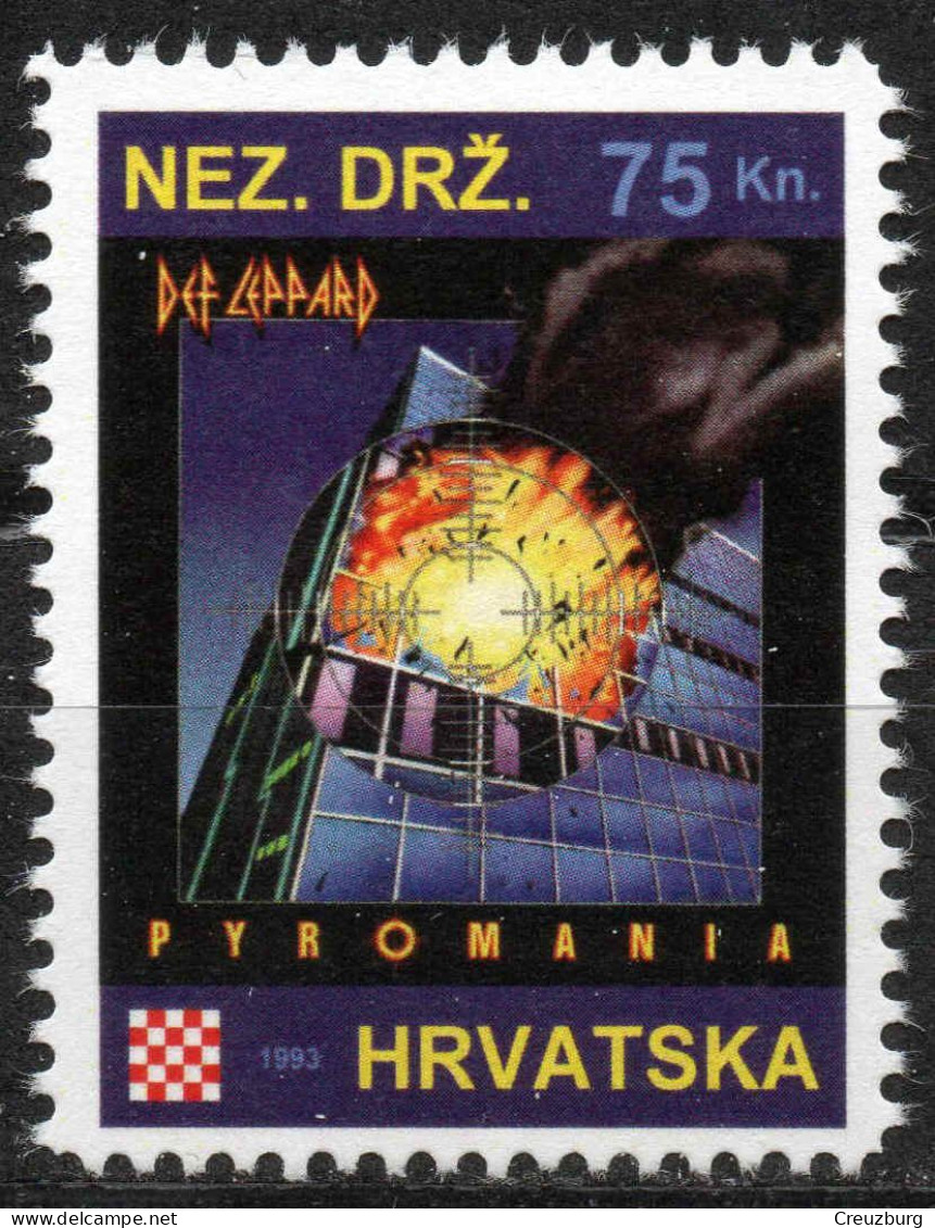Def Leppard - Briefmarken Set Aus Kroatien, 16 Marken, 1993. Unabhängiger Staat Kroatien, NDH. - Croatia
