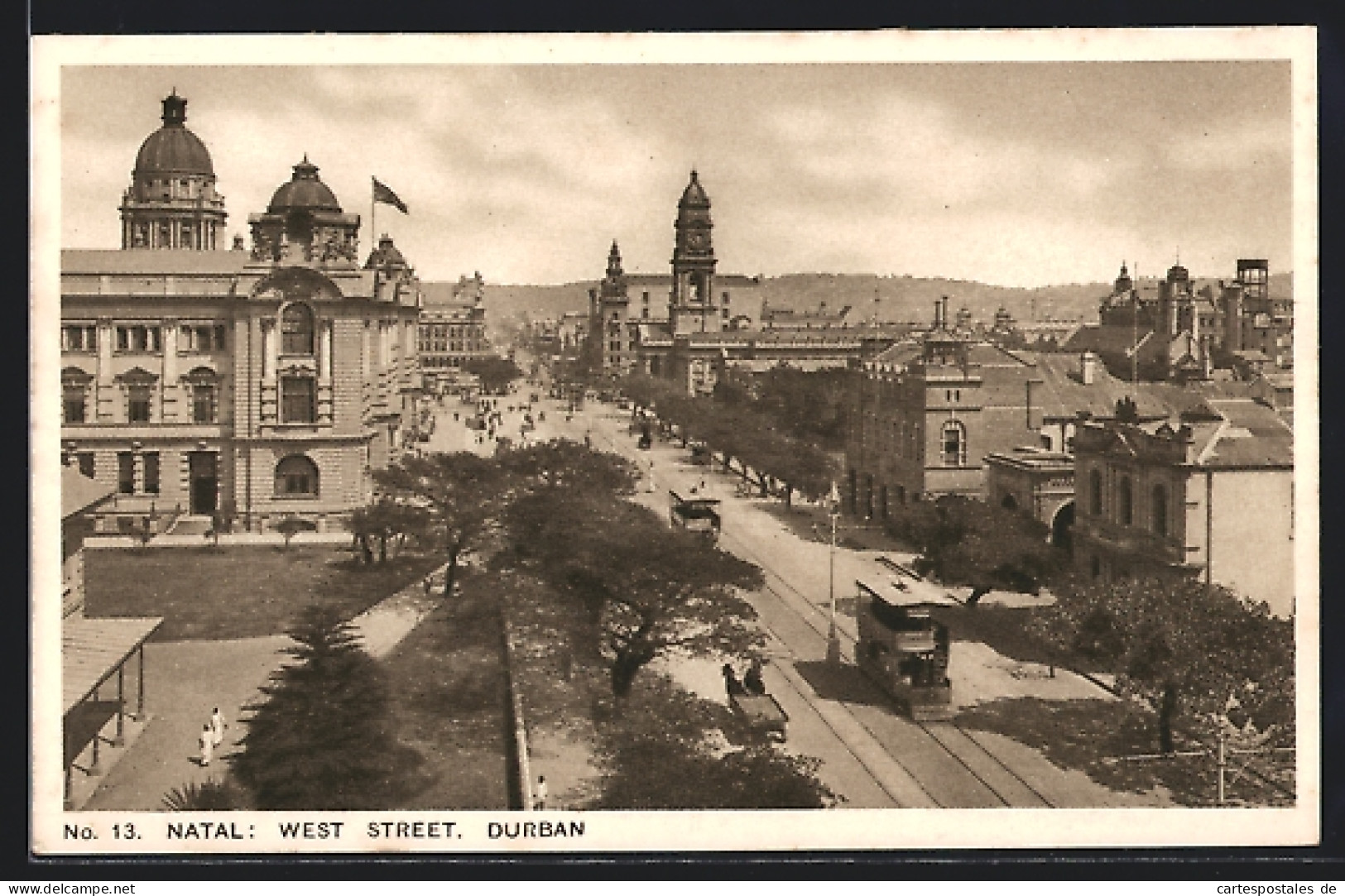 CPA Durban, West Street With Tram, Tramway  - South Africa