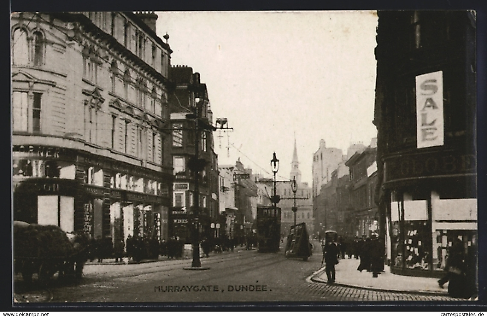 AK Dundee, Murraygate, Strassenbahn  - Strassenbahnen