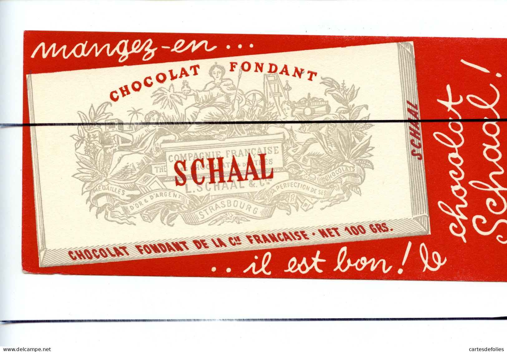 Ancien BUVARD Vintage.  Publicité . Chocolat SCHAAL - Otros & Sin Clasificación