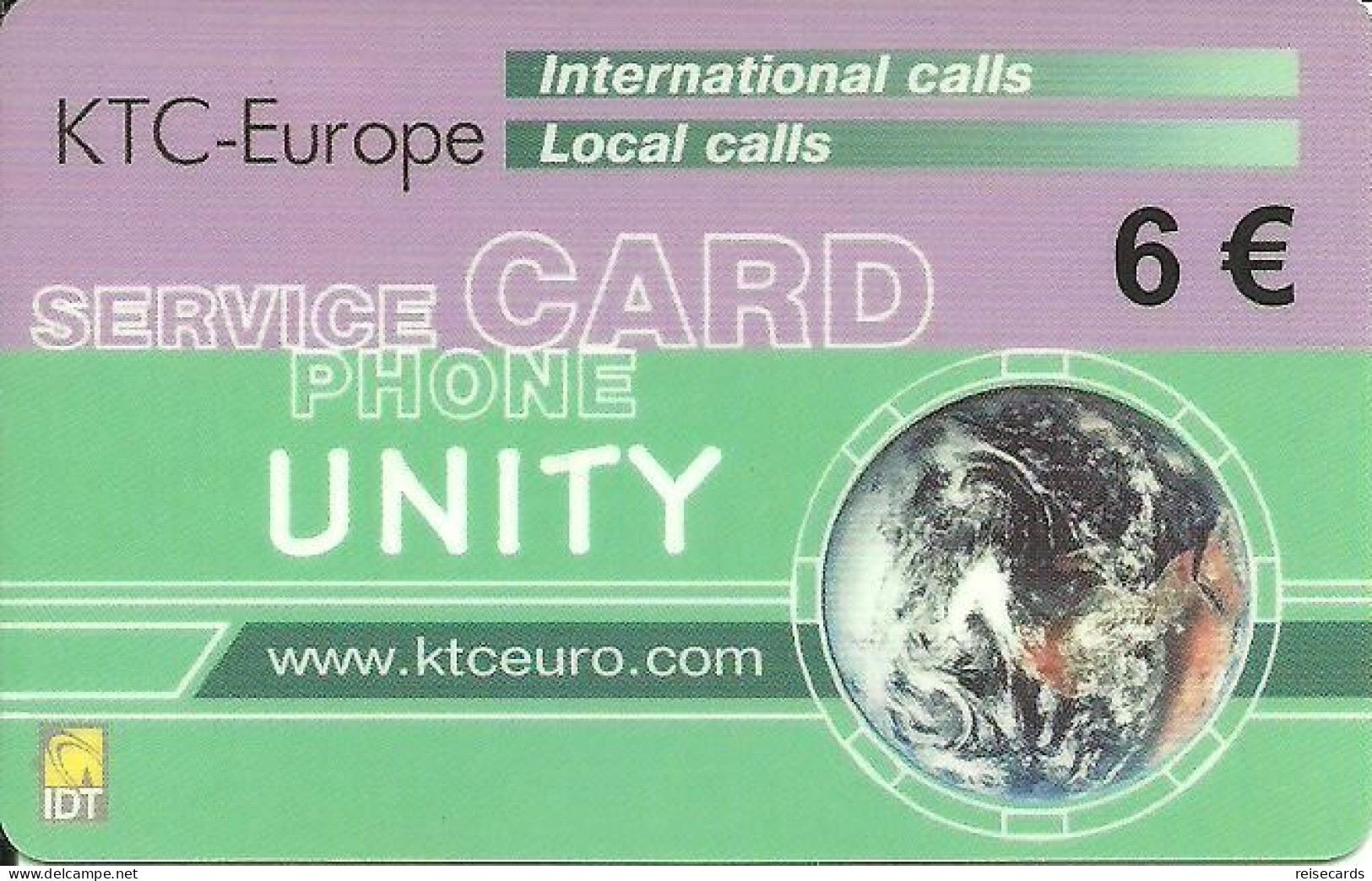 Spain: Prepaid IDT - KTCEuro, Unity 06.04 - Sonstige & Ohne Zuordnung