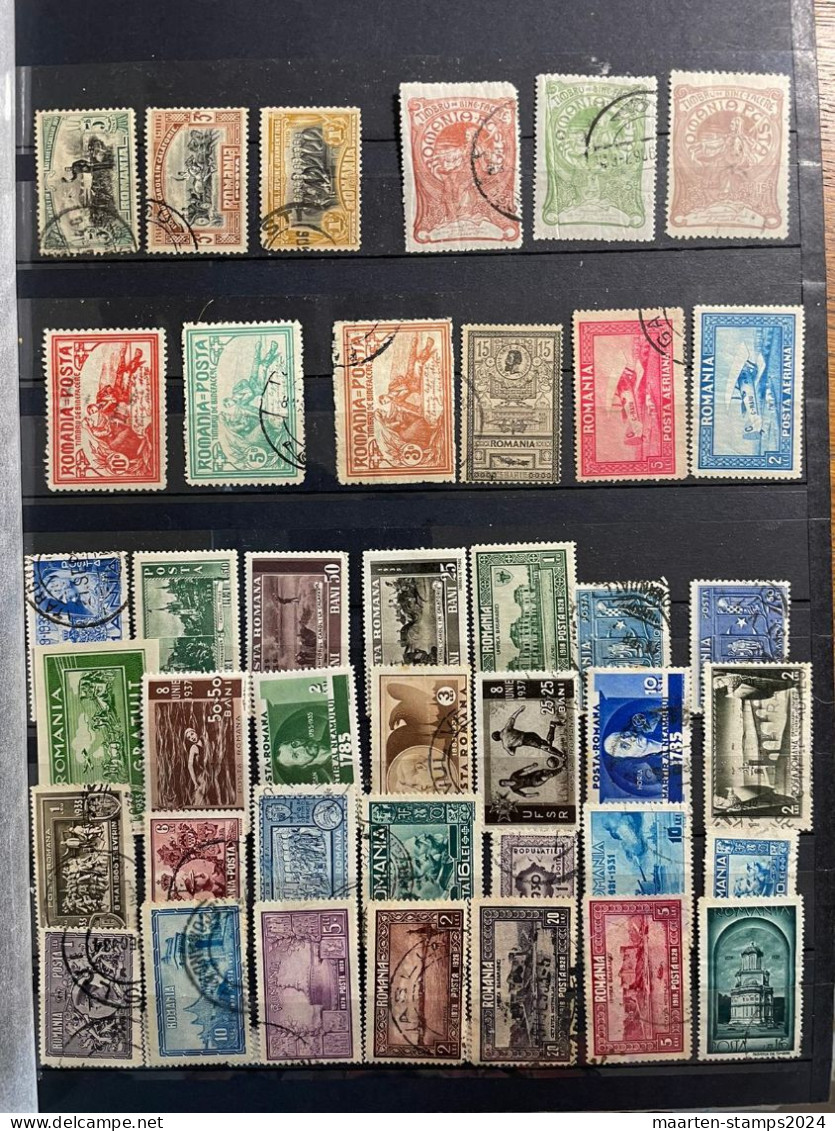 Collection Romania, Classic To Modern, Mostly O, Desired Revenue 60, Added Extra Stamps 1930-1943 * - Collections