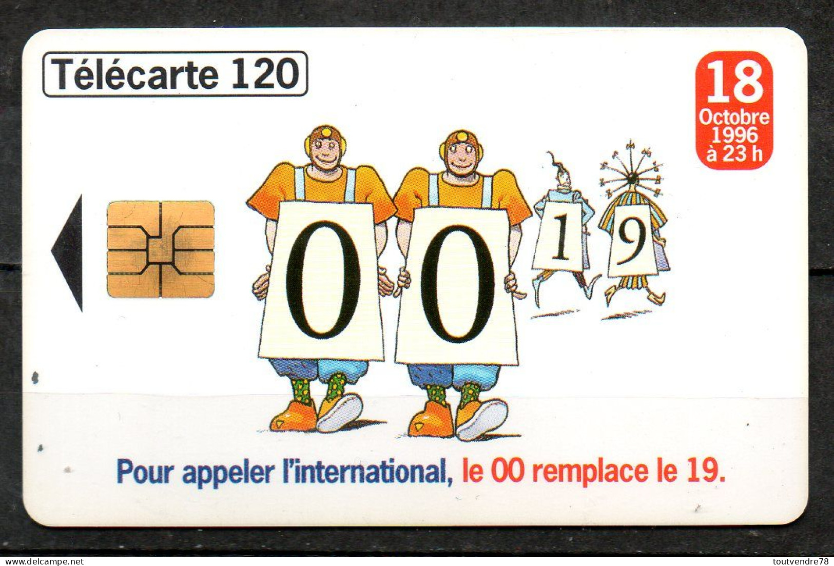 C491 : France F689 Numerotation 10 Chiffres International 120U-SO3 1996 - 1996