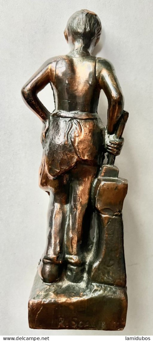 Statuette "Forgeron" De Rafaëllo SCALI - Autres & Non Classés