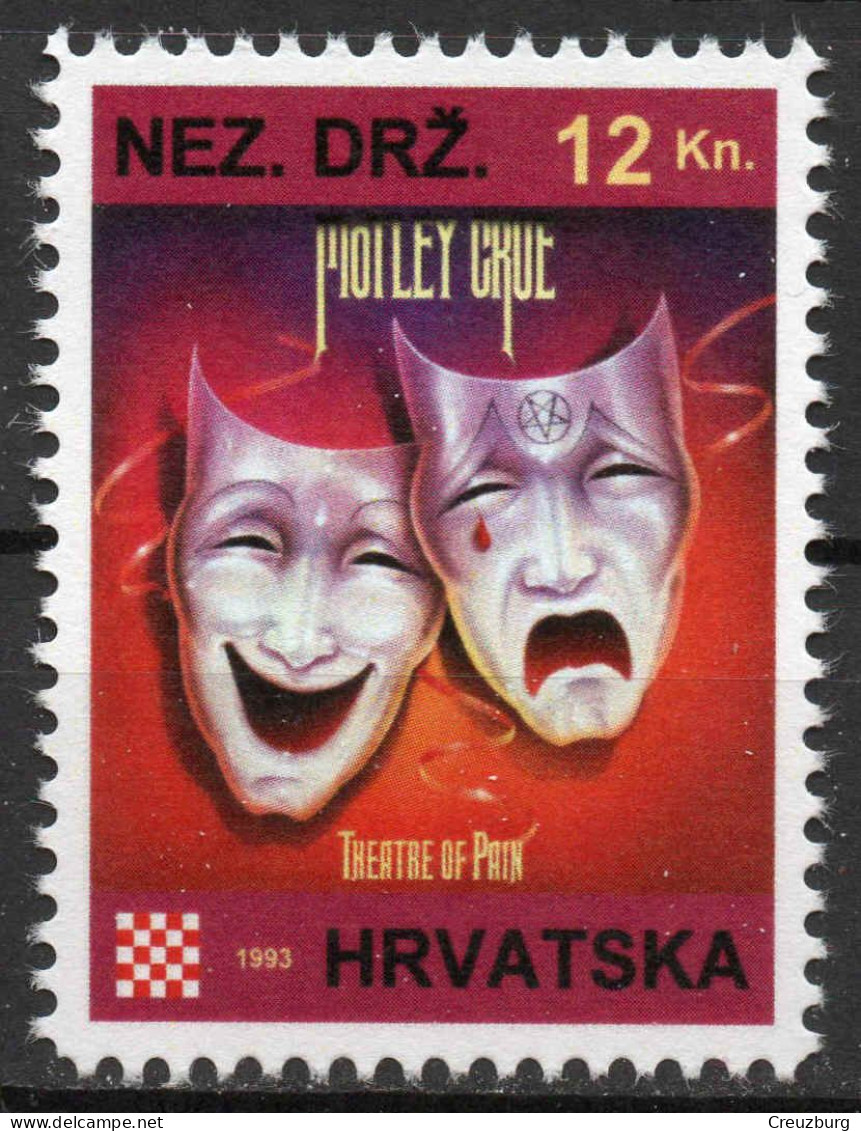 Mötley Crüe - Briefmarken Set Aus Kroatien, 16 Marken, 1993. Unabhängiger Staat Kroatien, NDH. - Croatie