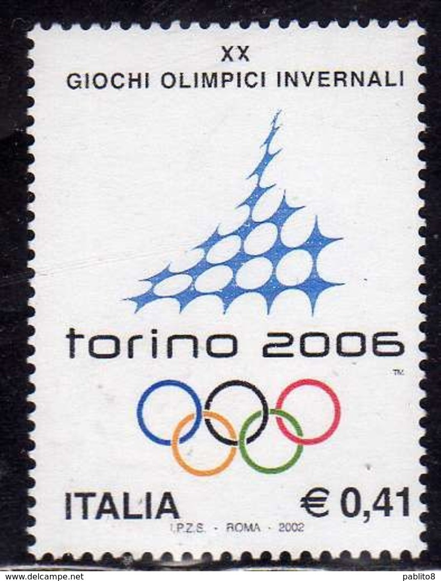 ITALIA REPUBBLICA ITALY REPUBLIC 2002 GIOCHI OLIMPICI INVERNALI WINTER OLYPIC GAMES TORINO 2006 € 0,41 MNH - 2001-10: Ungebraucht