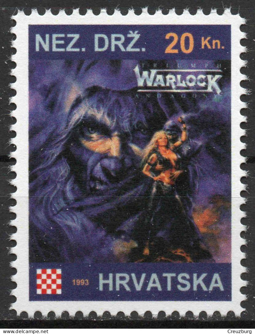 Warlock - Briefmarken Set Aus Kroatien, 16 Marken, 1993. Unabhängiger Staat Kroatien, NDH. - Croatie