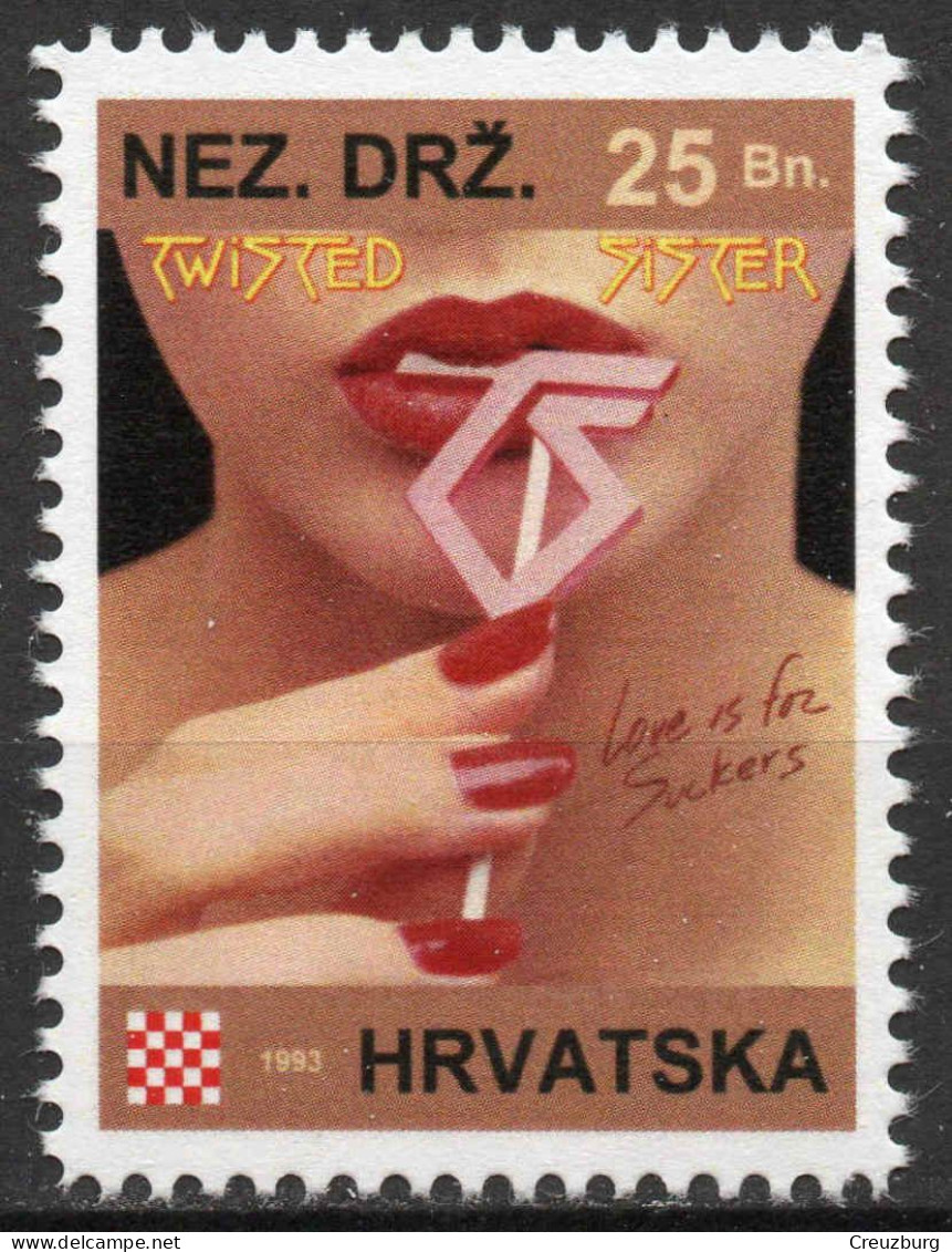 Twisted Sister - Briefmarken Set Aus Kroatien, 16 Marken, 1993. Unabhängiger Staat Kroatien, NDH. - Croatia