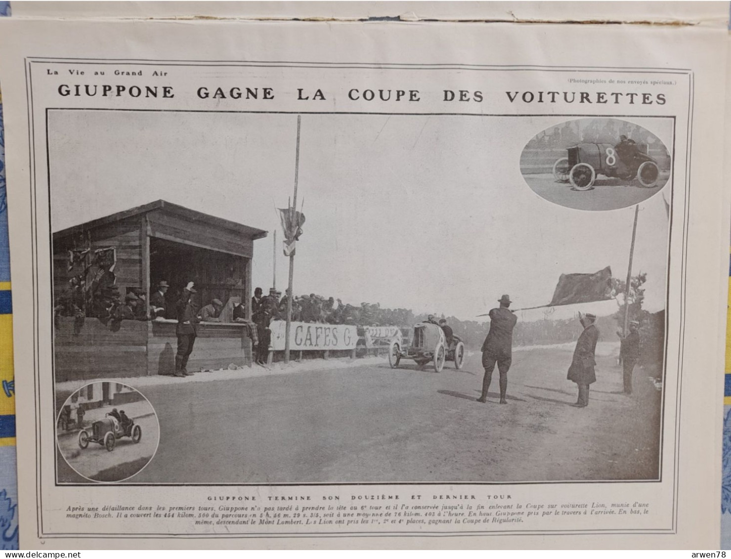 LA VIE AU GRAND AIR N° 562 /1909 LES POMPIERS A AUTEUIL GUIPPONE GAGNE LA COUPE DE VOITURES LES FINES CRAVACHES - 1900 - 1949