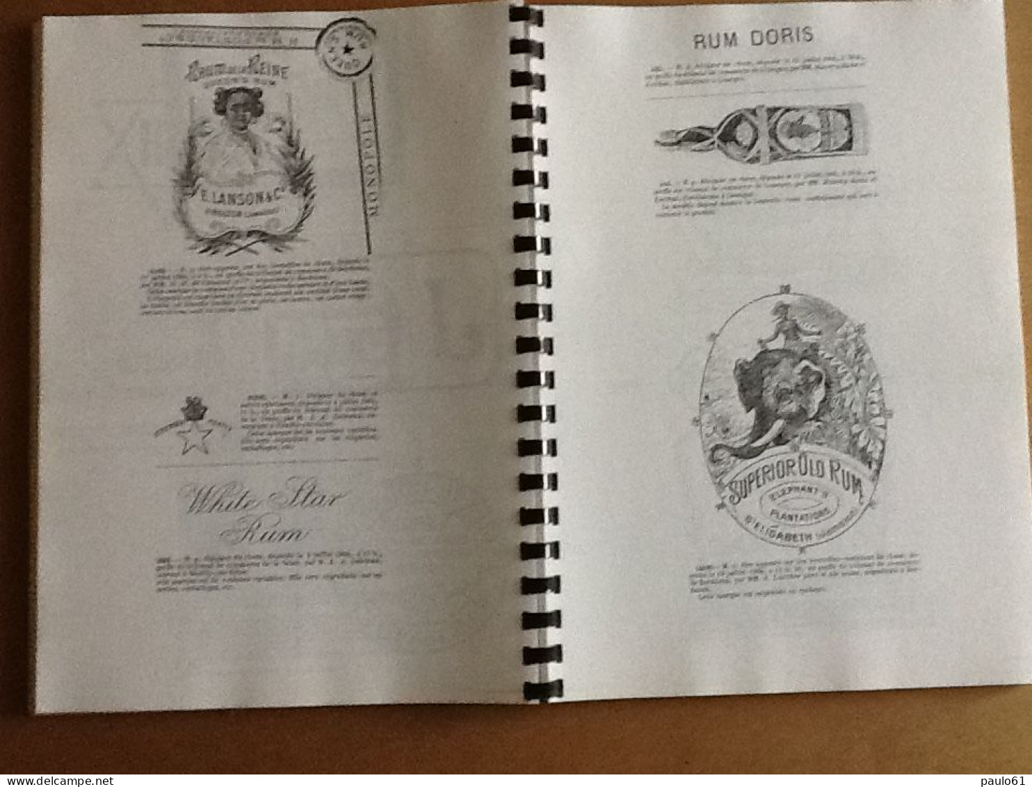 Repertoire Fascicule N°3 Etiquettes De Rhum De 1900 A 1908 D'autres  Années Sont Egalement Disponibles (Phon 2023 F3) - Rhum