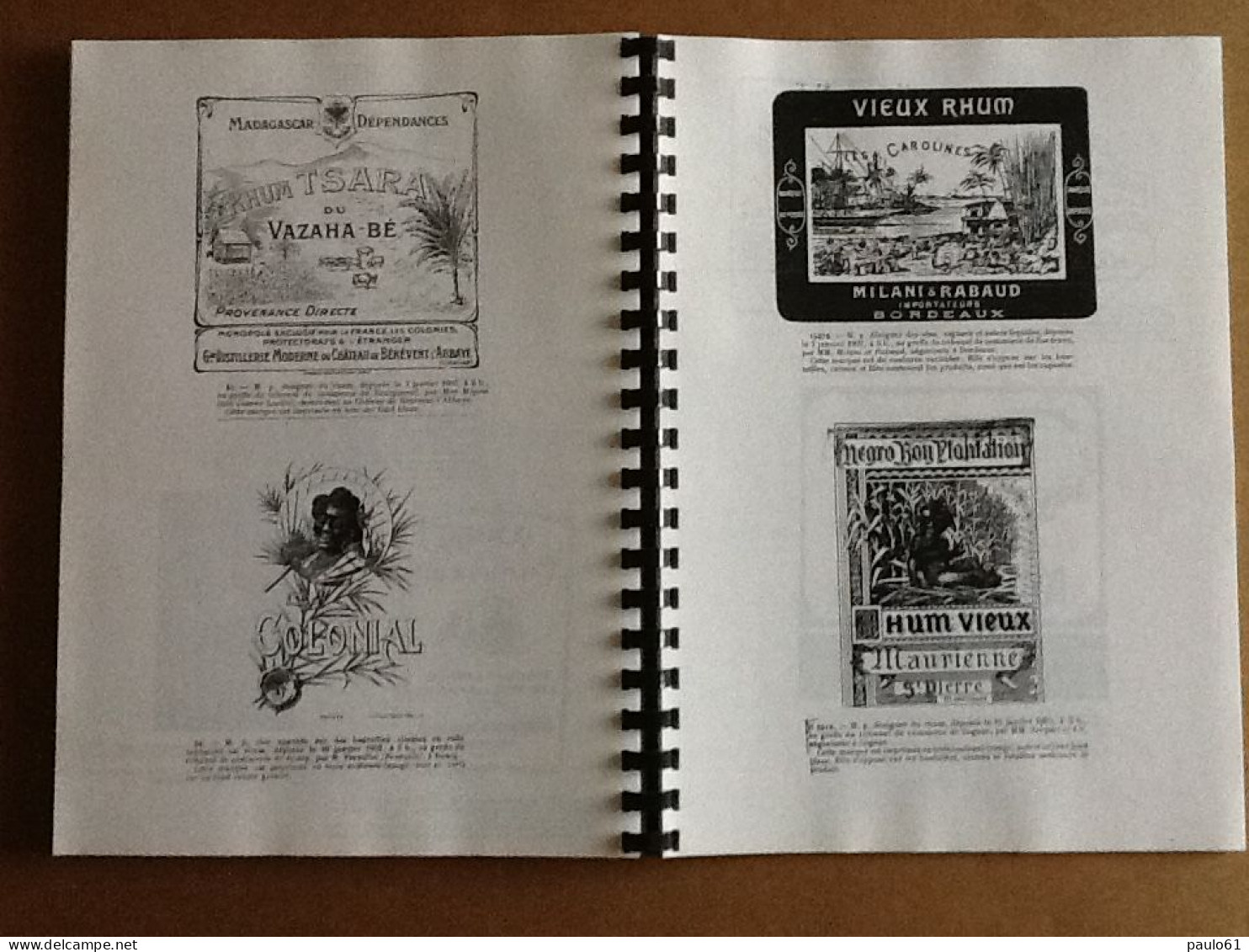 Repertoire Fascicule N°3 Etiquettes De Rhum De 1900 A 1908 D'autres  Années Sont Egalement Disponibles (Phon 2023 F3) - Rhum