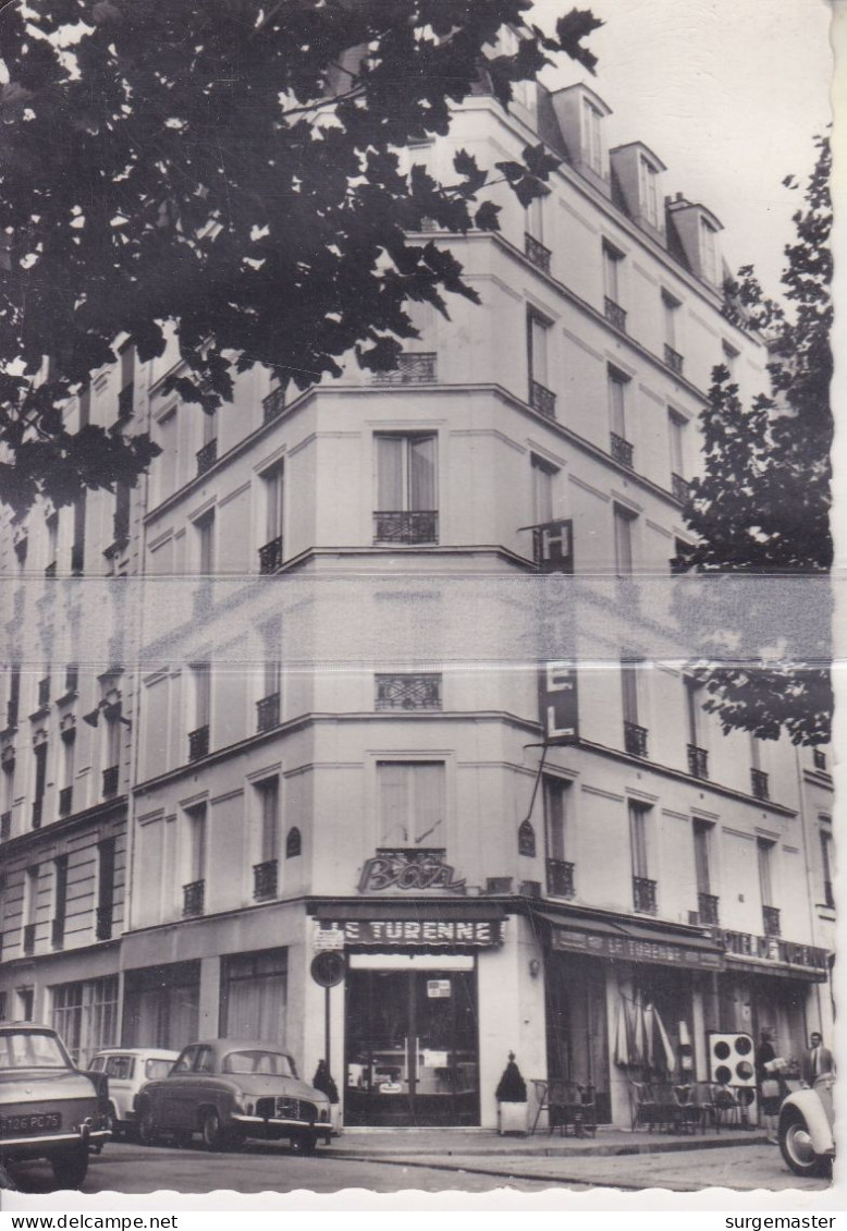 CPSM PARIS HÔTEL DE TURENNE AVENUE DE TOURVILLE - Cafés, Hotels, Restaurants