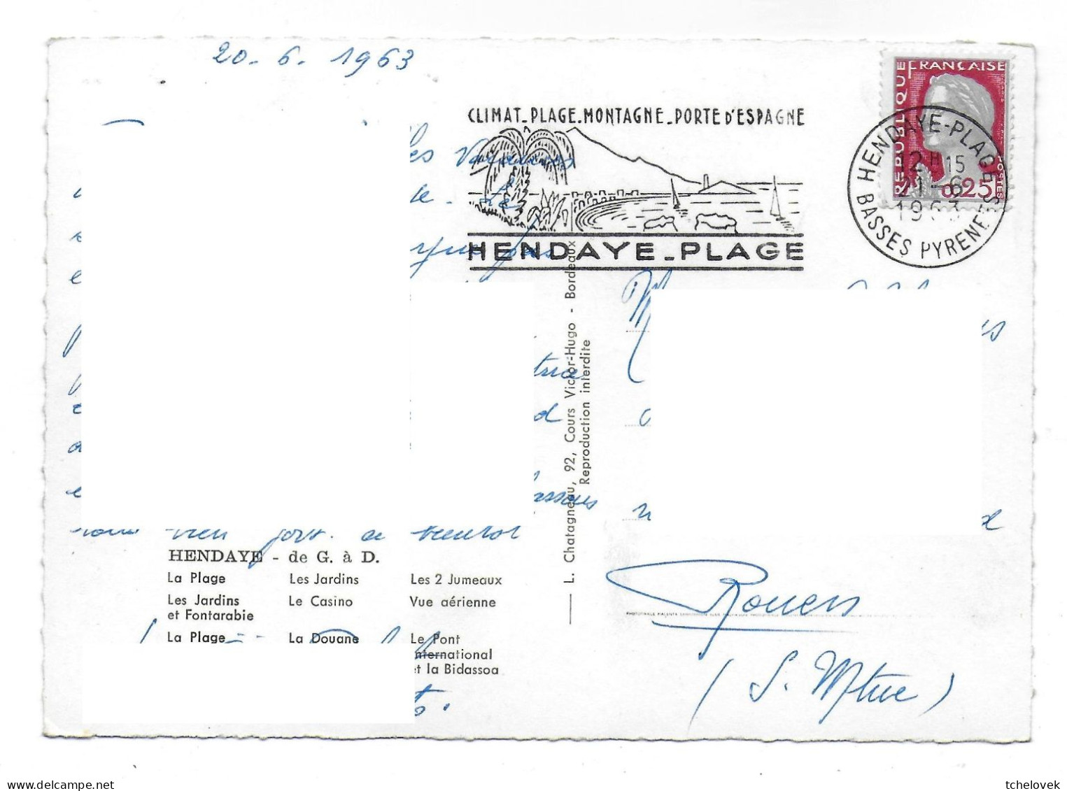 (64). Hendaye. (1) 1963 & (2) 1970 - Hendaye