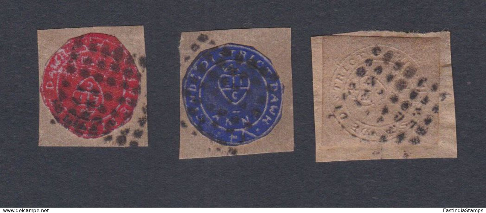 Inde India FORGERY COPY, Used Scinde Dawk, Dak, First Stamps Of India, Sindh District Dawk - ...-1852 Préphilatélie