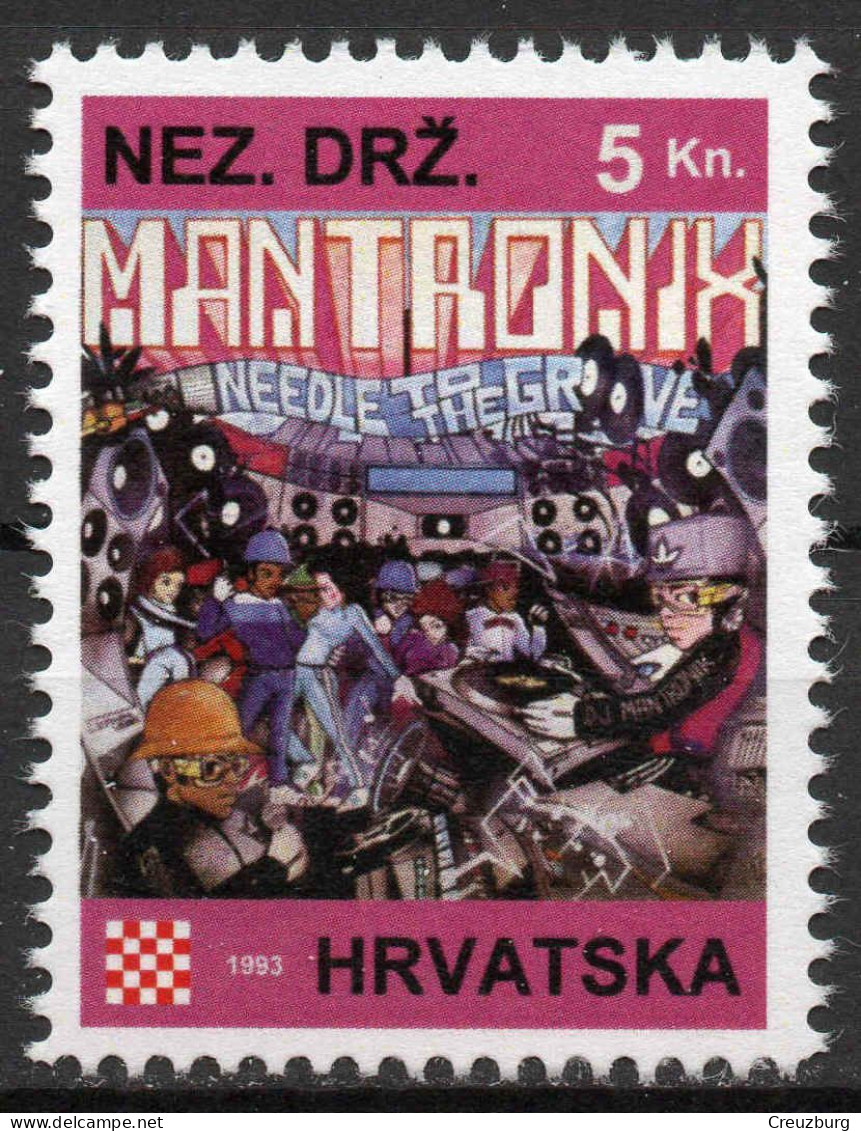 Mantronix - Briefmarken Set Aus Kroatien, 16 Marken, 1993. Unabhängiger Staat Kroatien, NDH. - Croatie