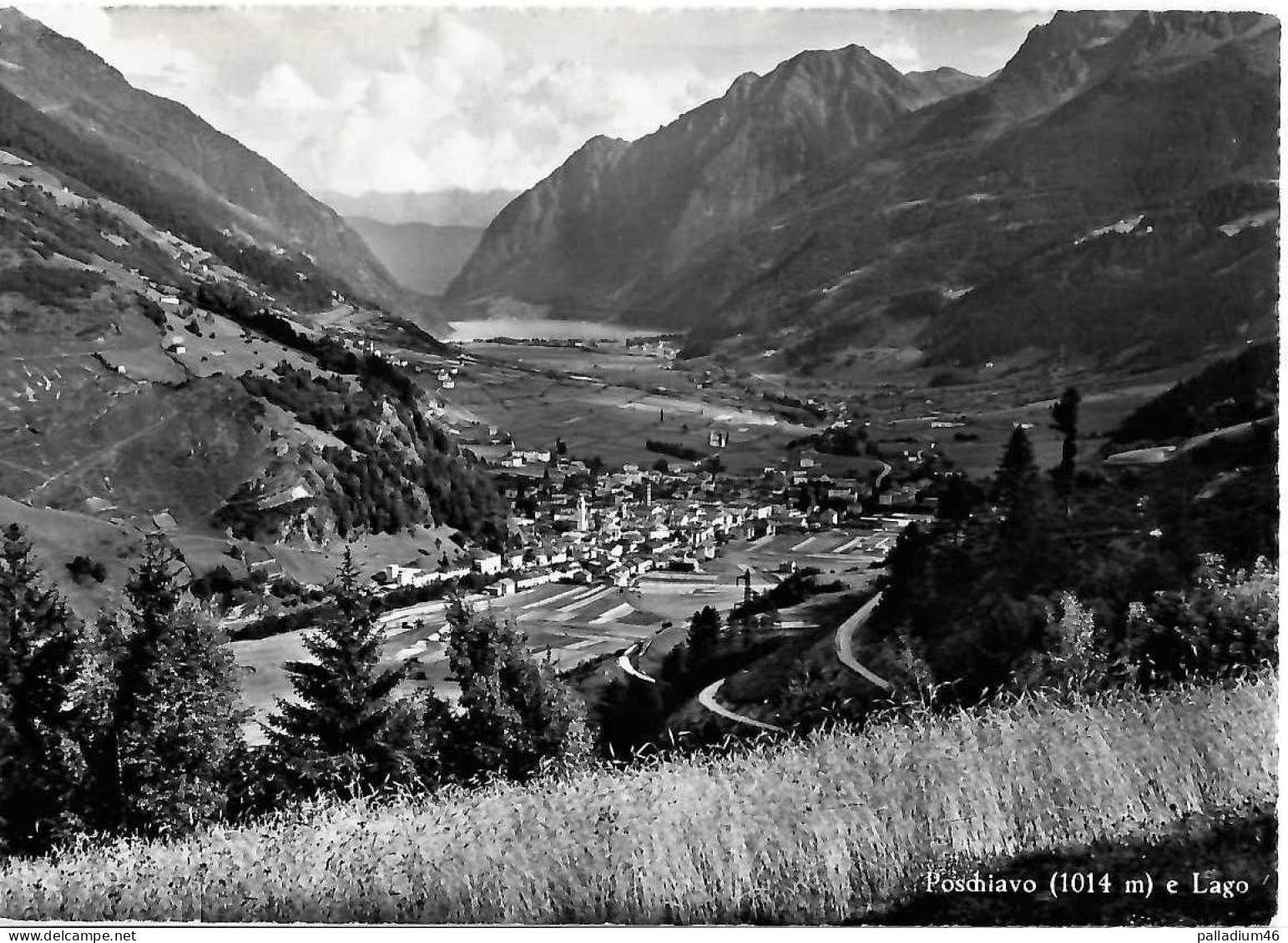 GR - POSCHIAVO E Lago - Foto Hugo Kopp Zurich, No 8554 - Pas Circulé NEUVE - Poschiavo