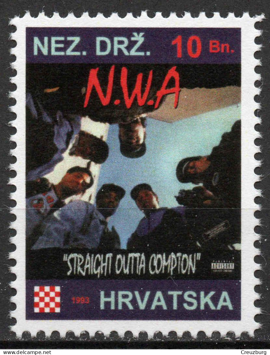 N.W.A. - Briefmarken Set Aus Kroatien, 16 Marken, 1993. Unabhängiger Staat Kroatien, NDH. - Croatie