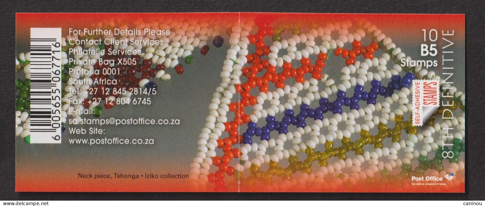 AFRIQUE DU SUD   Y & T CARNET ARTISANAT PERLES 2010 NEUF - Carnets