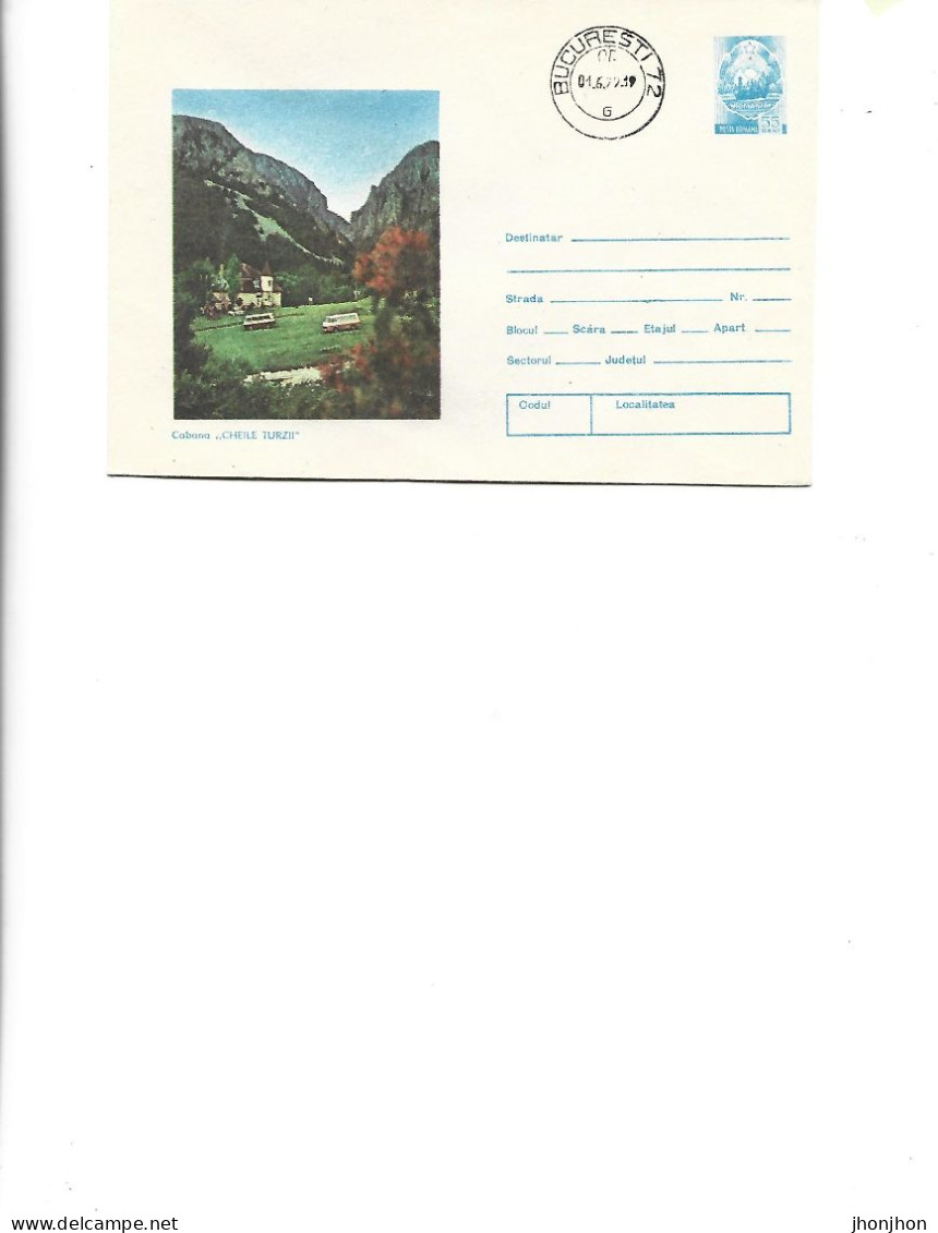 Romania - Postal St.cover Used 1979(117)  -   "Cheile Turzii" Cottage - Postal Stationery