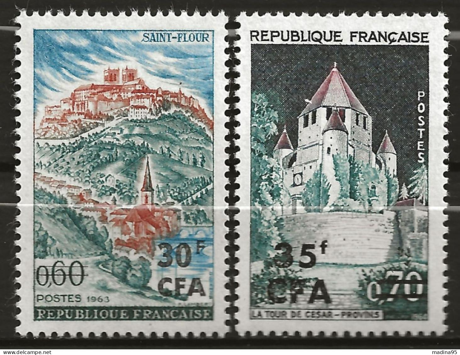 REUNION CFA: **, N° YT 360 Et 361, TB - Unused Stamps