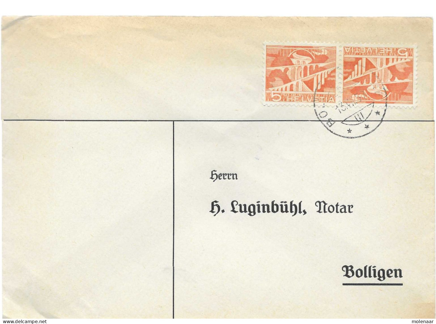 Postzegels > Europa > Zwitserland > 1940-1949 > Brief Met Tete Beche No. 524 (17644) - Covers & Documents