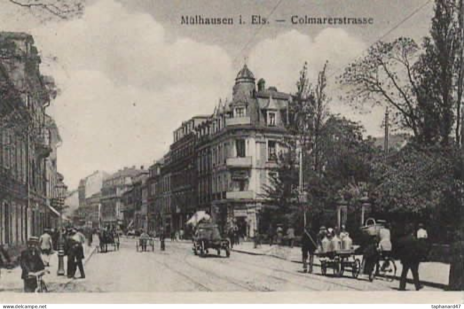 . 68 . MULHOUSE . Mülhausen I. Els. Colmarerstrass . Animation . - Mulhouse