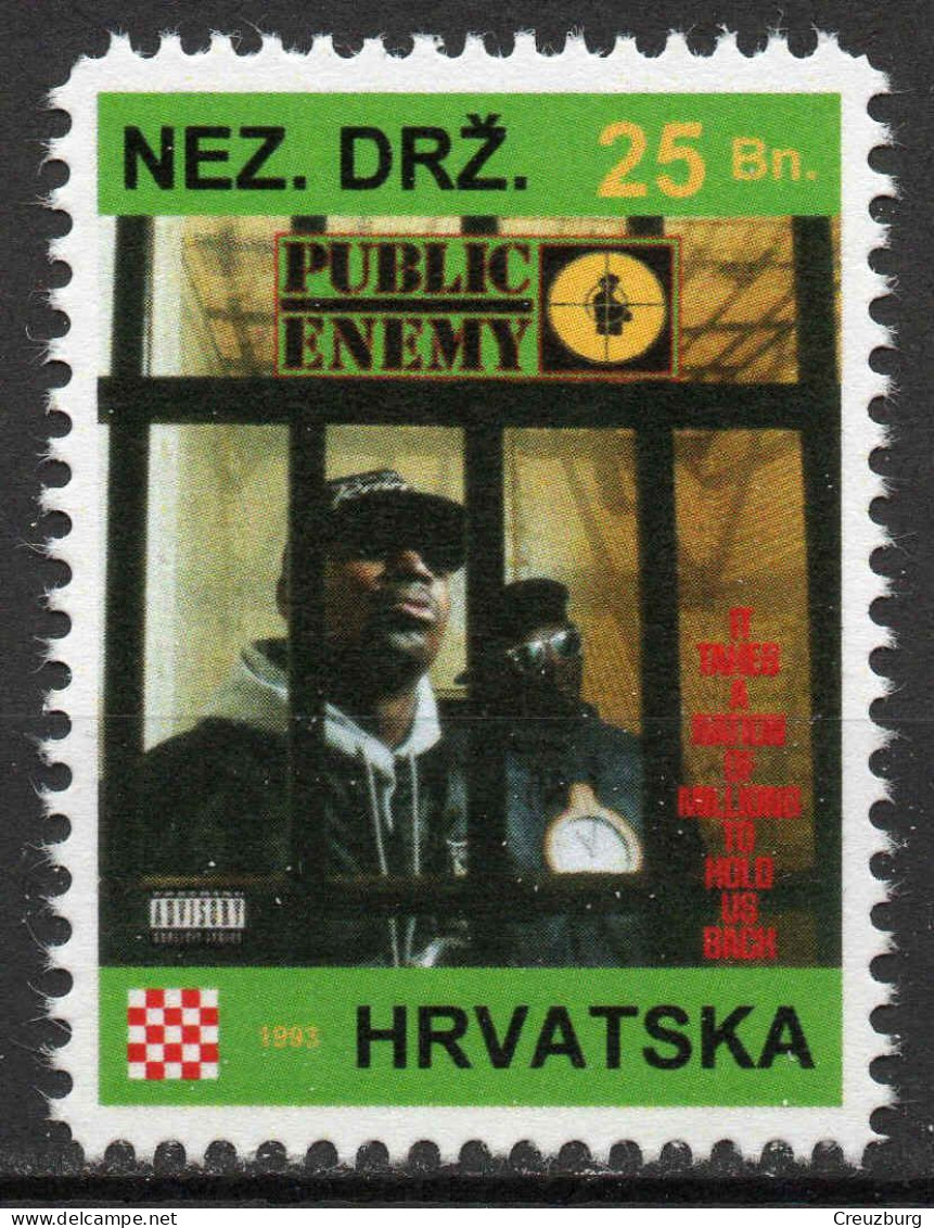 Public Enemy - Briefmarken Set Aus Kroatien, 16 Marken, 1993. Unabhängiger Staat Kroatien, NDH. - Croatia