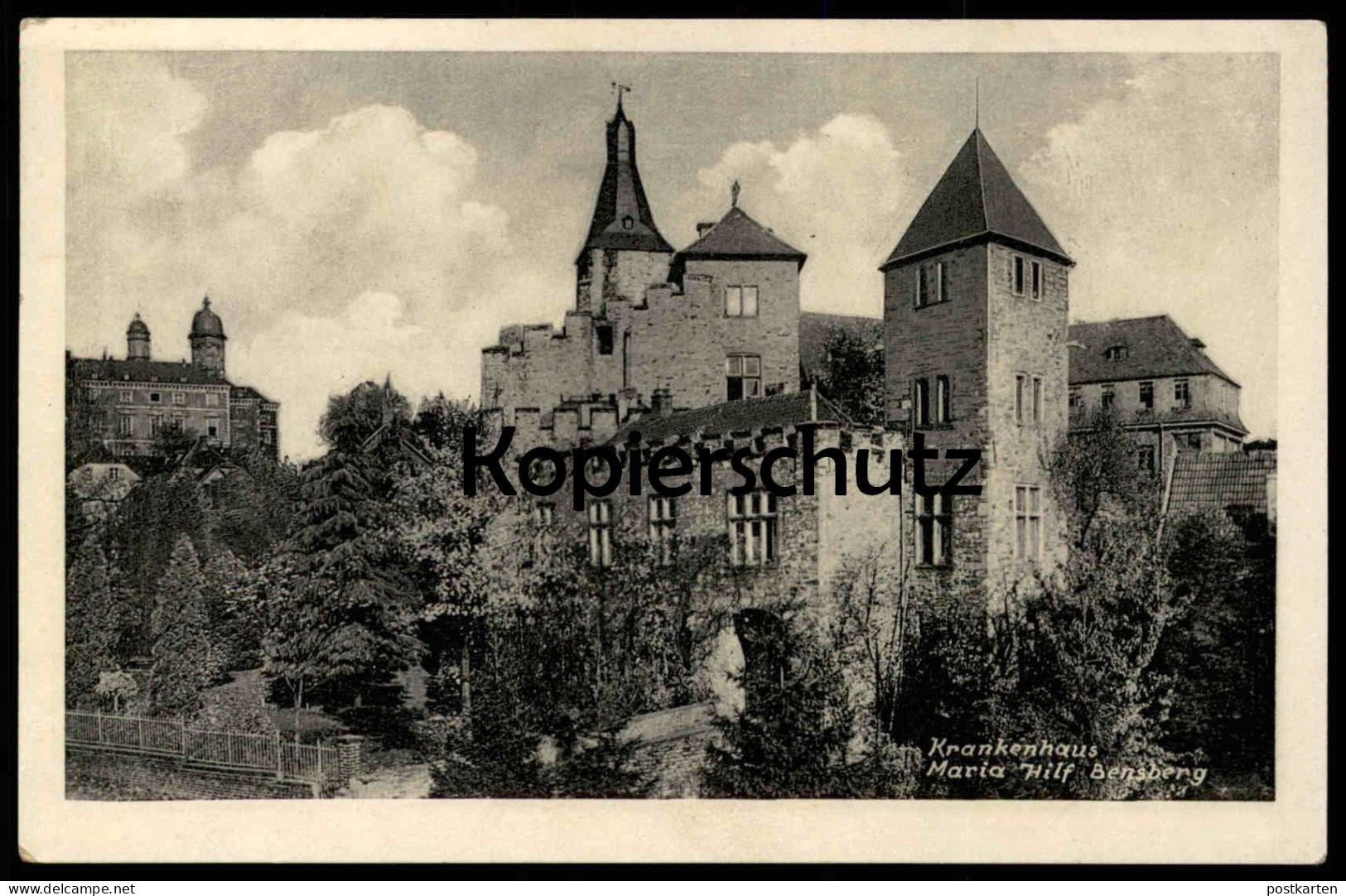 ALTE POSTKARTE BENSBERG KRANKENHAUS MARIA-HILF 1937 HOSPITAL KLINIK BERGISCH GLADBACH Ansichtskarte AK Cpa Postcard - Bergisch Gladbach