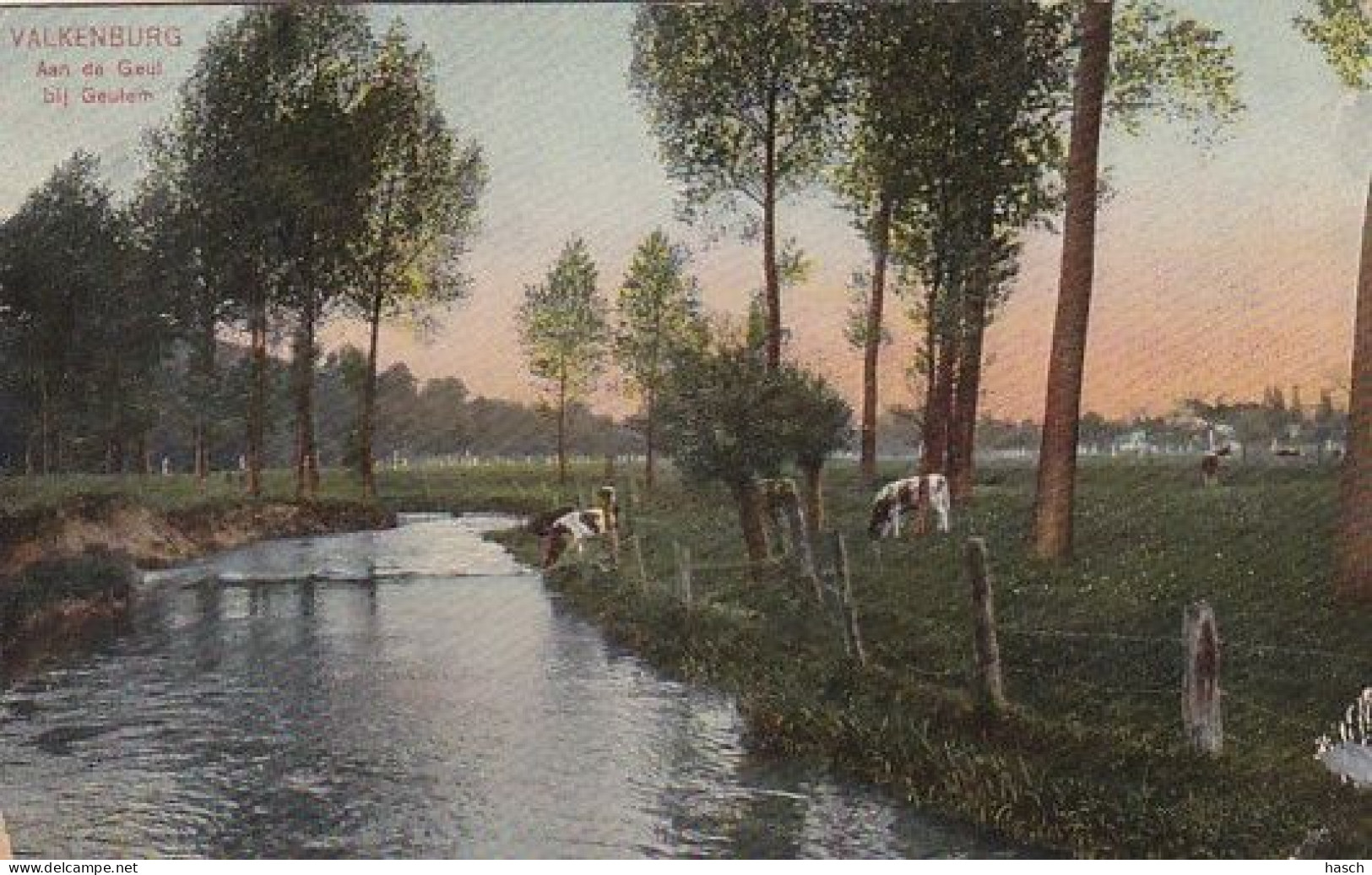 4850a138Valkenburg, Aan De Geul Bij Geulem. 1908. (Zie Randen)  - Valkenburg