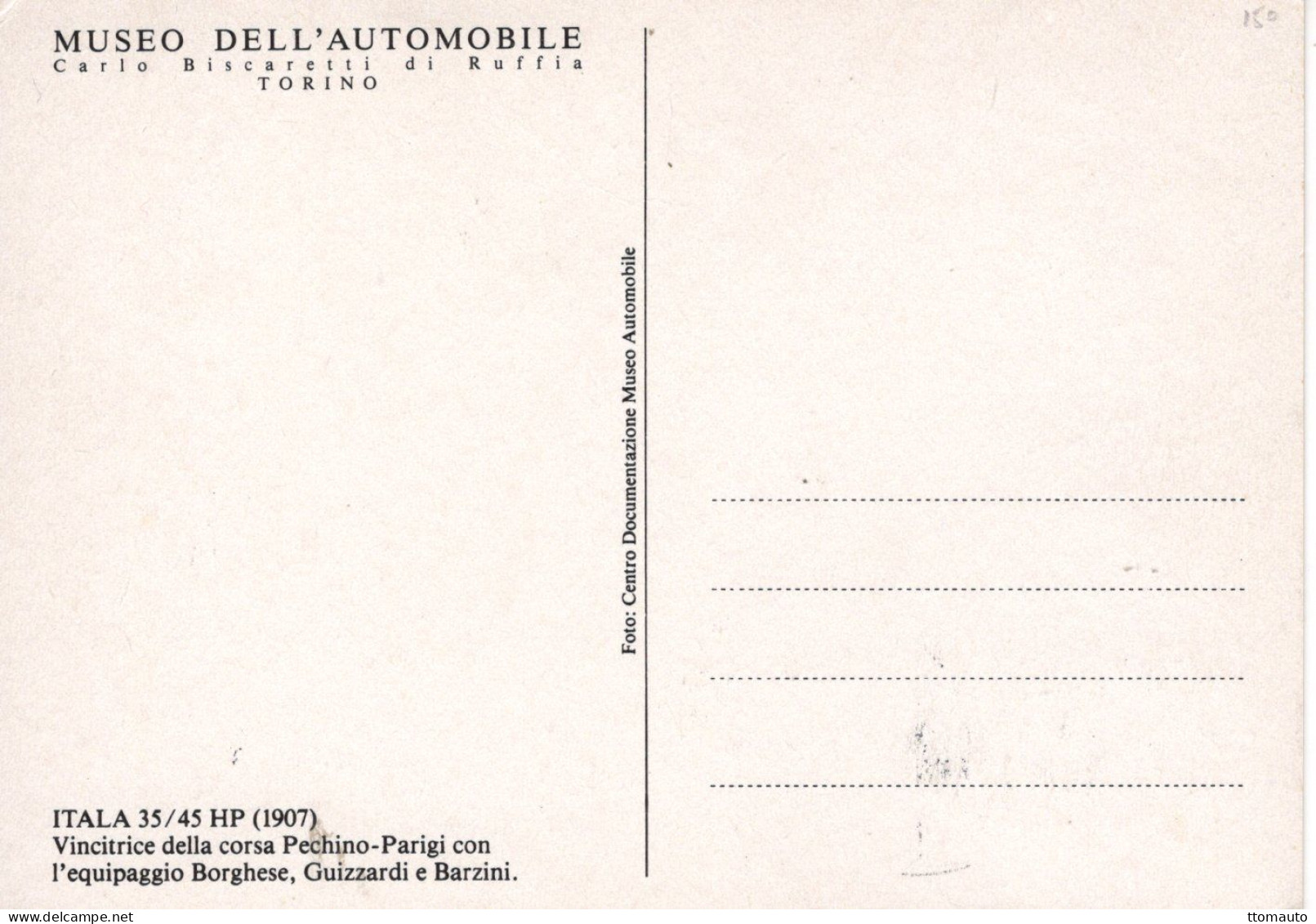 Itala 35/45 HP- 1907 Course Pékin-Paris Équipe Borghese Guizzard/Barzini - San Marino -Carte Maximum FDC - Prémier Jour - Automobile
