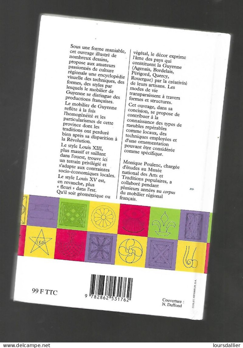 Dictionnaire Du Mobilier De Guyenne De Monique POULENC - Wörterbücher