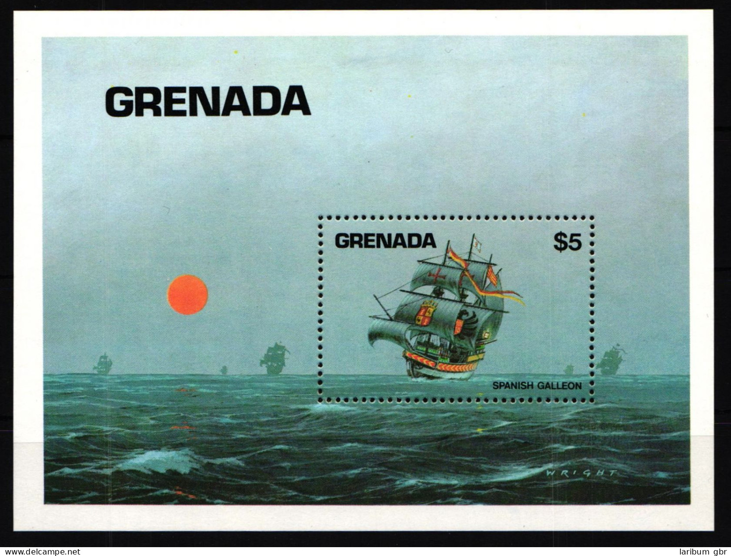 Grenada Block 128 Postfrisch #GK318 - Bateaux