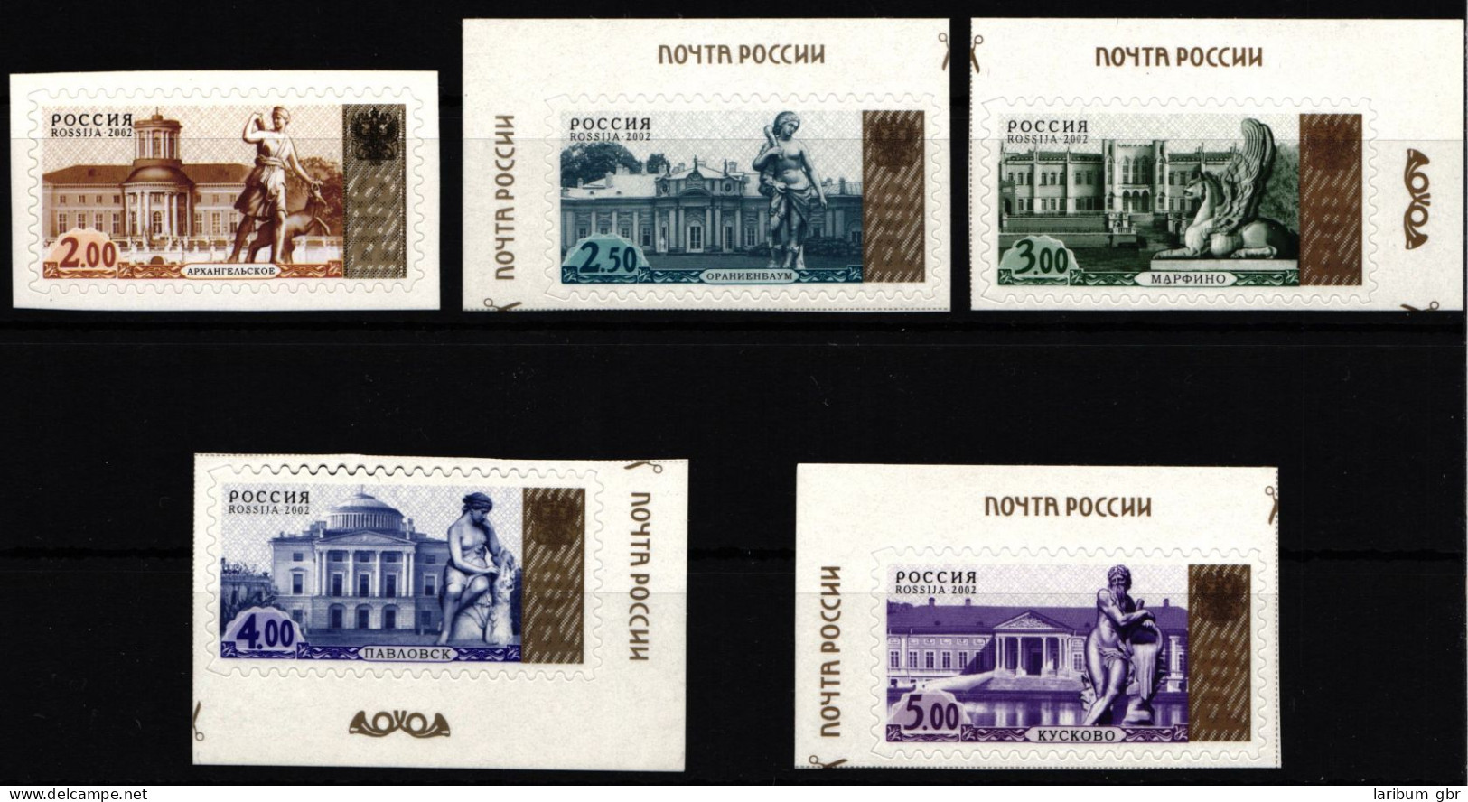 Russland 1045-1049 Postfrisch Denkmäler #HR358 - Autres & Non Classés