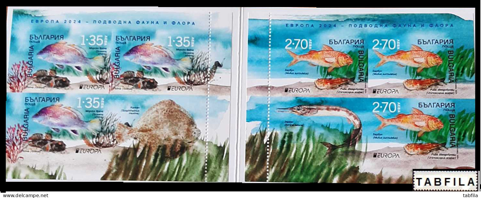 BULGARIA - 2024 - Europa-CEPT - Marine Flora And Fauna - Book - MNH - 2024