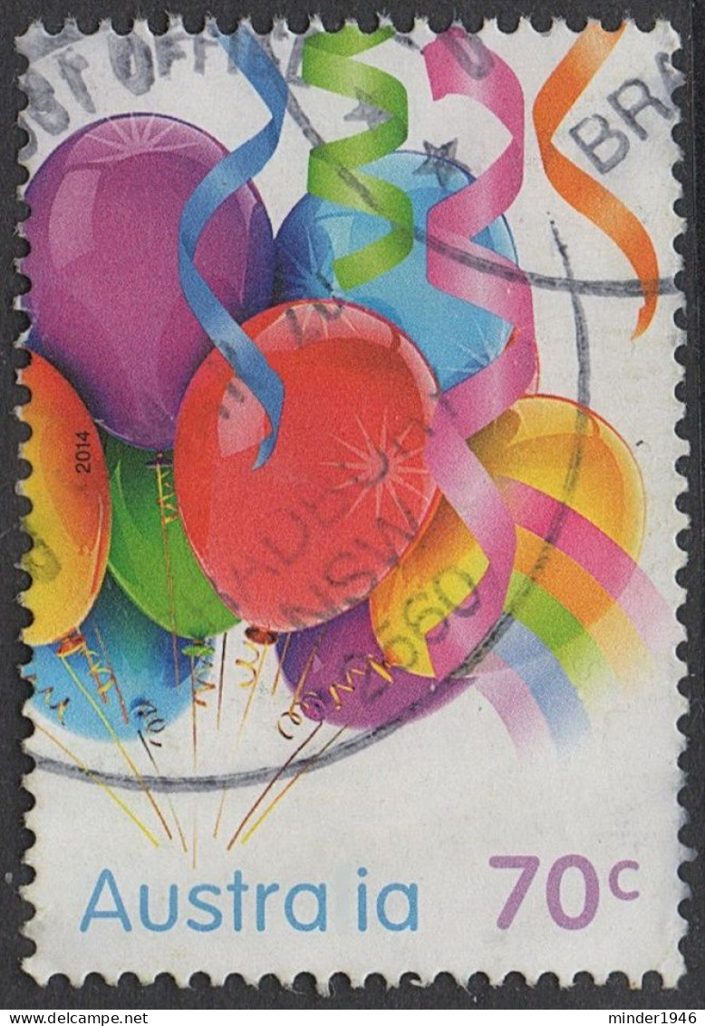 AUSTRALIA 2014 QEII 70c Multicoloured, Special Occasion-Ballons Used - Used Stamps